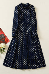 Vestido de manga larga con lunares inspirado en Kate Middleton